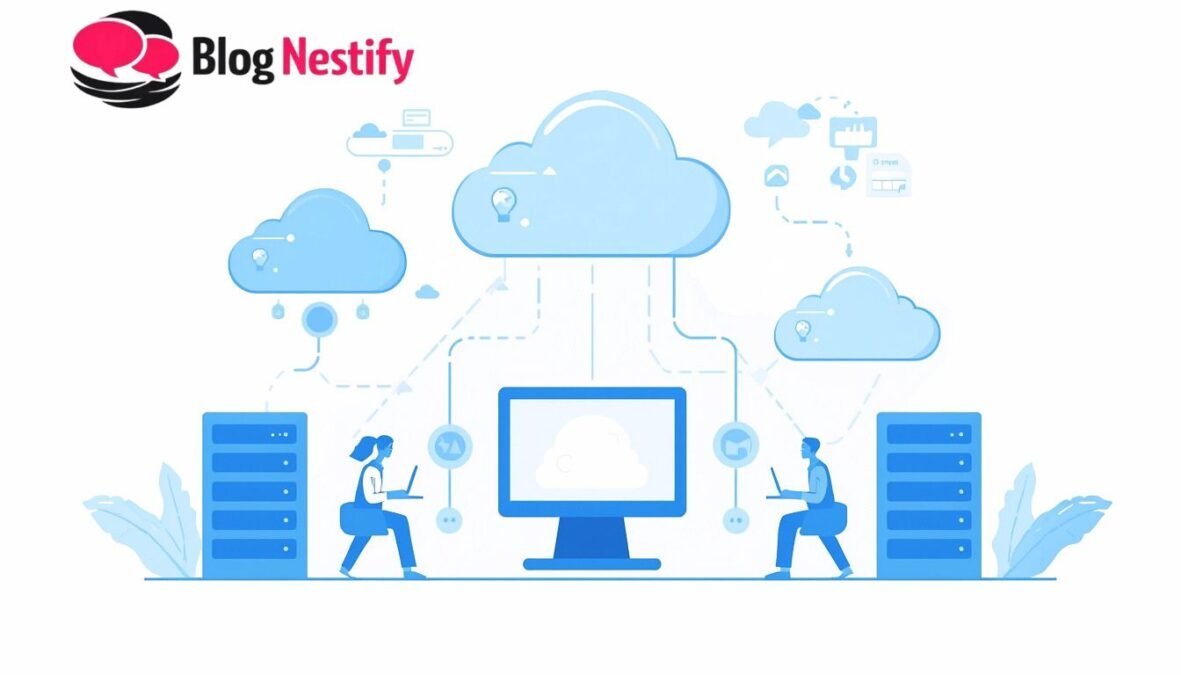 how cloud computing works simple diagram for beginners