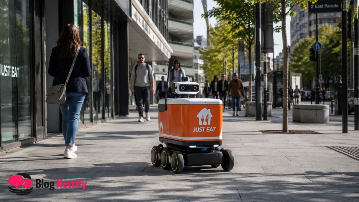 just eat delivery robots